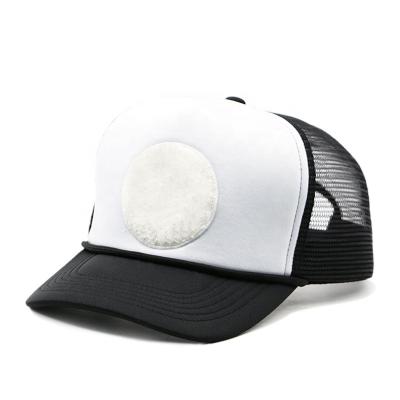 China Customized Design COMMON Foam Applique Mesh Foam Trucker Hats Embroidery Mesh Trucker Caps Custom Chenille for sale