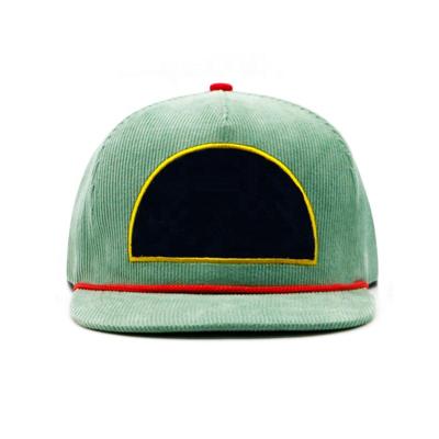 China COMMON Custom Design Brim Corduroy Snapback Hats Structured Corduroy Brim Hats for sale