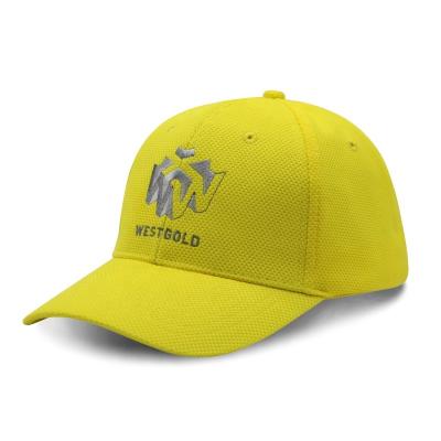 China breathable & Waterproof 6 Logo Quick Dry Sports Hats Mesh Breathable Sports Flat Panel Embroidery Soft Hats for sale