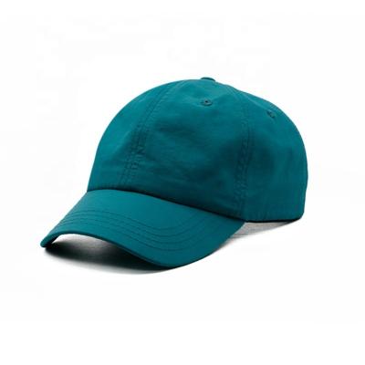 China COMMON Custom Design 6 Panel Blank Blue Dad Caps Unstructured Dad Hats for sale