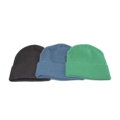 China COMMON Custom Design Cheap Winter Beanie Hats Various Color MOQ Price Acrylic Bottom Toque Hat for sale