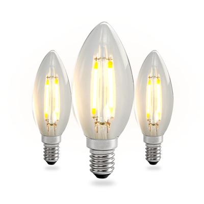 China Anywhere different lumen good quality 2W 4W 5W 6W led filament bulbs than C35 led vintage filament bulb light for sale