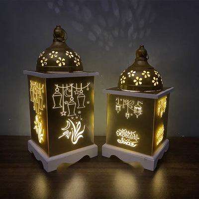 China New Product Religious Activities Ramadan Led Wind Lantern Eid Lantern Lamp Decoration Ramadan Mubarak for sale