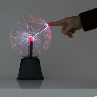 China 3/4/5/6/8 inch Plasma Globe Glass Ball Festival Decoration Crystal Electrostatic USB Magic Intelligent Wedding Light for sale