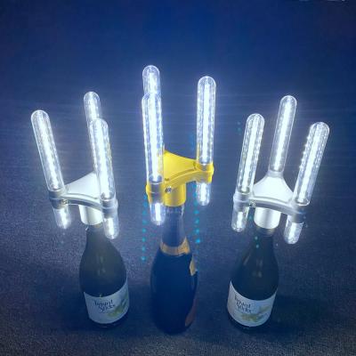 China Rechargeable ABS Triangle Head LED Strobe Stick Champagne Flashing Bottle Sparkler Light for Party Night Bar for sale