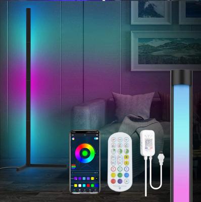 China Richshining App Remote Control Modern Adjustable Floor Lamp RGB Foldable Floor Lamp For Living Room for sale