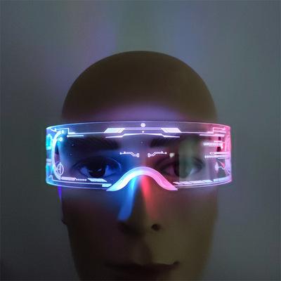 China Colorful Luminous Bar/Party/Game Acrylic Bungee Glasses For Halloween Party Bar Music Festival for sale