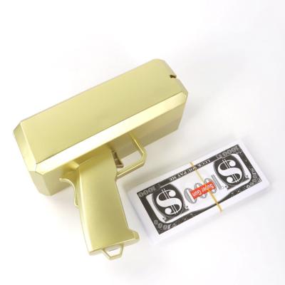 China Kids Play Toy Wedding Festival Plastic Logo OEM Promotional Silver Gold Metallic Spray Gun For Party for sale