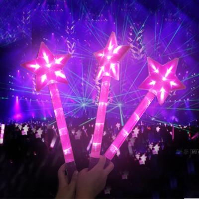 China Hot Sales ABS+PVC Led Star Flashing Light Stick Magic Stick RGB Led Stick For Party for sale