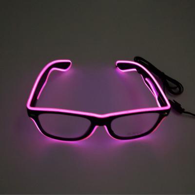 China Bar/Party/Game Wholesales Halloween Decoration Light Up DJ Party EL Wire Neon Glowing LED Party Mask for sale