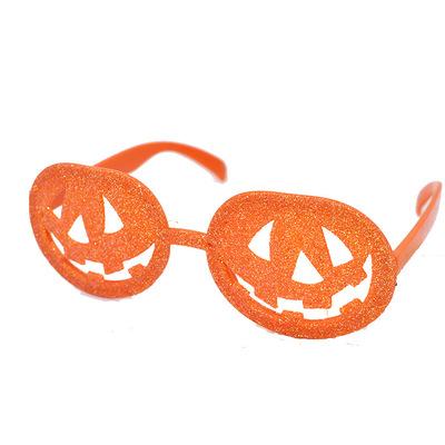 China Funny Creative Scary Halloween Carnival Party Glass Pumpkin Spider Web Eyeballs For Halloween Party Masquerade Party Decoration for sale