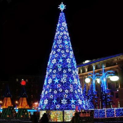 China Newest Factory Price Exclusive Design Factory Price Outdoor Square Shops Super Markets And Amusement Places Artificial Christmas 20m 5m 8m 15m Lighted Large Christmas Tree For Festival Christmas for sale