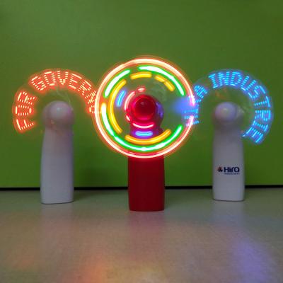 China Customized Message Fan Hot Sales Party Supplies Handheld Customized Programmable Mini LOGO LED Message Fan for Promotion for sale