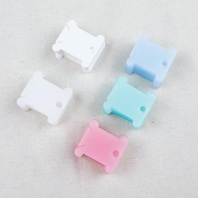 China Thread Plastic Cross Stitch 5 Color Embroidery Finishing Tool Sewing Winding Plastic Board for sale