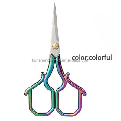 China Embroidery Retro Stainless Steel Home Handmade Quilting Tools Sewing Embroidery Scissors For Gift for sale