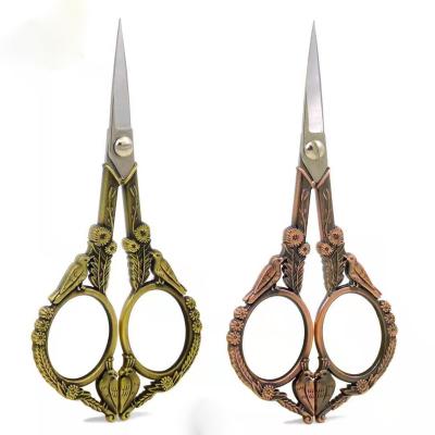 China Embroidery 2021 New Retro Bird Style Stainless Steel Home DIY Student Handmade Office Small Scissors for sale