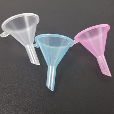 China Mini Small Package Cosmetics Perfume Transparent Plastic Liquid Cosmetics Funnel for sale