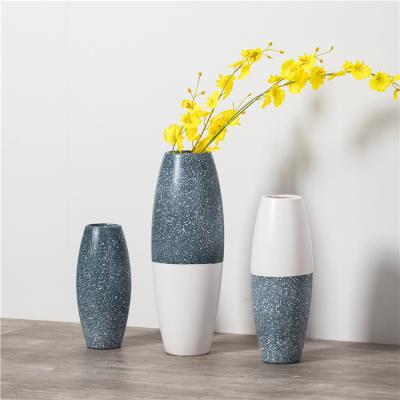 China Modern Interior Decorations Modern handmade ornament home decoration desktop flower vase craft elegant ceramic flower vase for sale