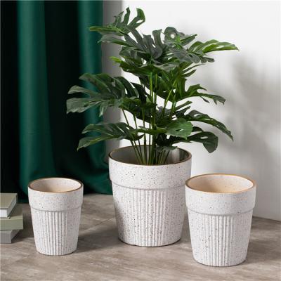 China Custom Cheap Minimalist Indoor Outdoor Succulent White Planter Maceta Garden Decor Ceramic Flower Pots and Planter for sale