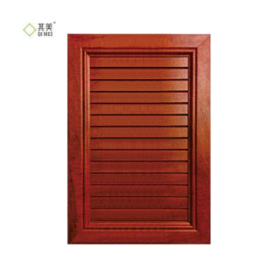 China Modern High End Custom Interior PVC Panel Wood Factory Door With MDF Door Panel for sale