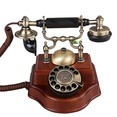 China Antique Retro Telephone Attached Desk Princess Telephone Rotary Dial Telephone for sale