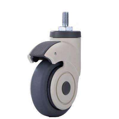 China MR Modern Stainless 3/4/5 Inch Caster Hospital Furniture Medical Caster Wheel for sale