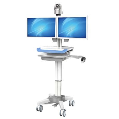 China ISO Commercial Hospital CE Equipment Mobile Telemedicine System Computer Cart for sale