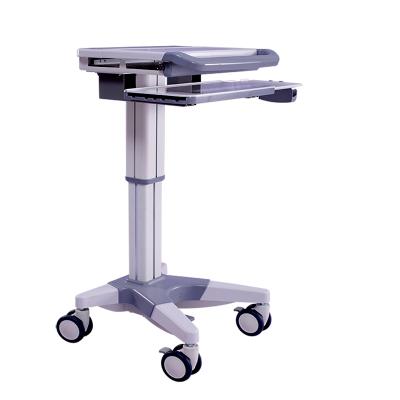 China High Quality Equipment Dental Device Hospital ABS Oral Examination Height Adjustment Laptop Trolley Medical Trolley for sale