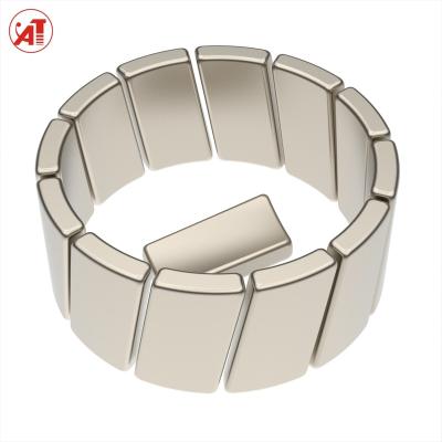 China generator neodymium wheel electric motor magnet twisted tile shape neodymium magnet for dc motor magnet building steel structure for sale