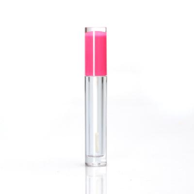 China Custom logo 5ml lip gloss cosmetic tube transparent liquid lipstick cosmetic packaging for sale