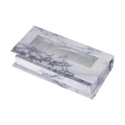 China Recyclable Marble Factory Eyelash Box Magnetic Eyelash Packaging Box for sale