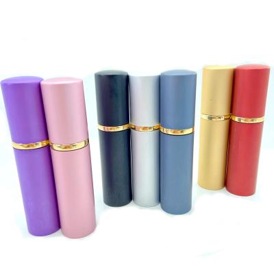 China 10ml Cosmetic Customized Logo Printing Atomizer Spray Glass Aluminum Empty Perfume Bottle Mini Travel Refillable for sale