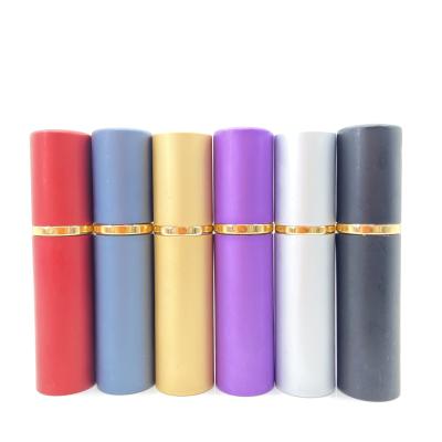 China Small 10ml Cosmetic Metal Perfume Atomizer Travel Spray Matte Aluminum Perfume Bottle for sale