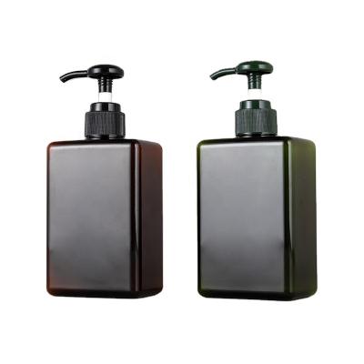 China Wholesale 100ml 150ml 280ml Square PETG Lotion Pump Bottle Cosmetic Shampoo Bottle for sale