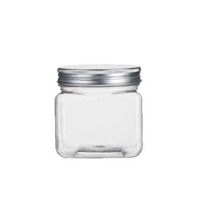 China Wholesale Small MOQ Food Jar Refillable Plastic Pet Personal Care Plastic Jars For Food Packaging for sale