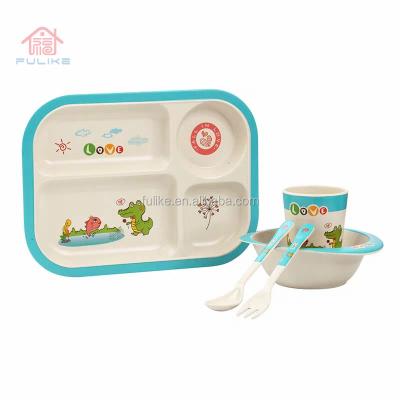 China Sustainable BPA Free Kids Dinnerware Set Melamine Dish Wholesale for sale