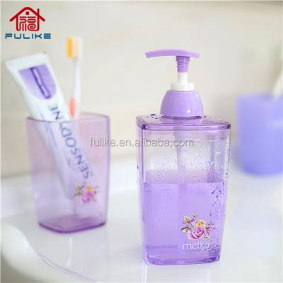 China Sustainable Square Shampoo Plastic Bottle With Pump Dispenser For Home Hotel Bathroom for sale