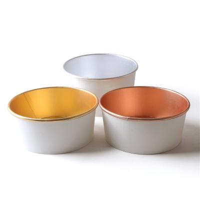 China Biodegradable; Sustainable Packaging Custom Paper Disposable Bowl Disposable Salad Bowl Biodegradable Bowl With Lid for sale