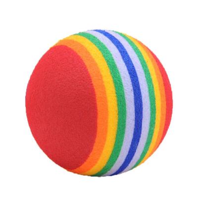 China Wholesale Best Viable Selling Multi Colored Puppy Cat Chew Toy Ball Molar Toy Color Cat Toy Ball for sale