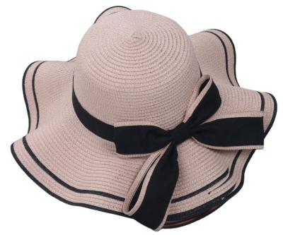 China Wholesale Hot Selling Women's Summer Eco-Friendly Cheap Wide Brim Sun Straw Hat Custom Logo Beach Hat for sale