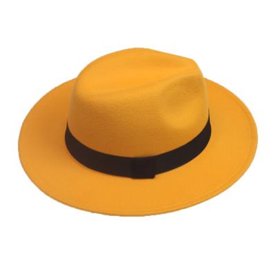 China Custom Made High Quality Four Seasons Brim Women Ladies Hats Woman Felt Fedora for sale