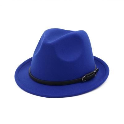 China Classic Bucket Hat Autumn Winter Trendy Derby Fedora Dobby Woolen Dome Round Tosser Hats With Rolled Brim For Youth Small for sale