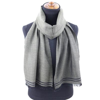 China Custom Scarf Manufacturer Luxury Mens Scarf Pure Merino Wool Scarf Manufacturer for sale