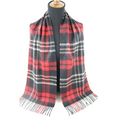 China Luxury brand plaid cashmere scarf cashmere check men's scarf luxury brand cashmere scarf for sale