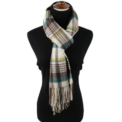 China Checked Brand Scottish Plaid Scarf Mens Cashmere Cashmere Scarf for sale