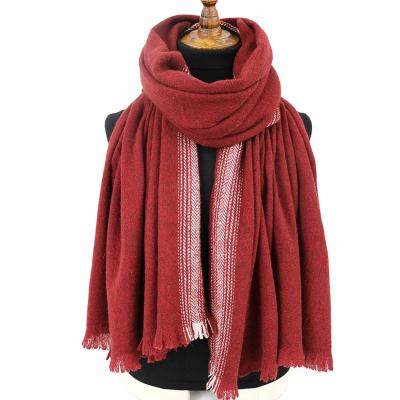 China Warm winter yaks woolen shawl wrap shawls oversized woolen shawl big wrap shawls for sale