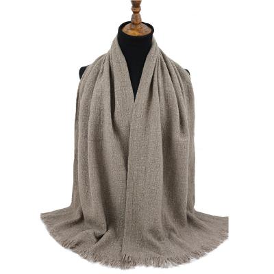 China Simple Stones Scarves Solid Men's Winter Scarves Yaks Pure Wool Scarf Men's Winter Scarves for sale