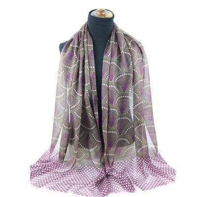 China Luxury Floral Print Scarf Merino Wool Scarf Women Brand Scarf Custom Print for sale