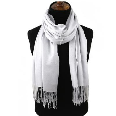 China Simple Dyed Scarf Merino Wool Modal Scarves For Women Designer Scarf Winter Styles for sale