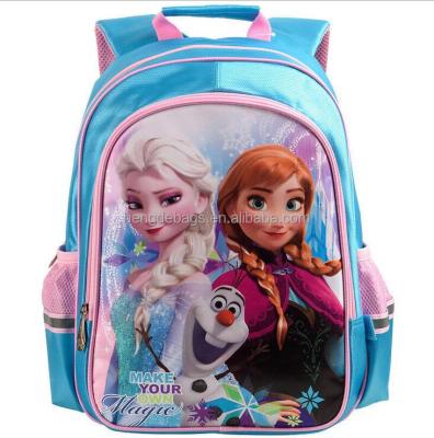 China 2017 Light Weight Fashion High Quality Children Princess School Backpack Frozen Bag for sale